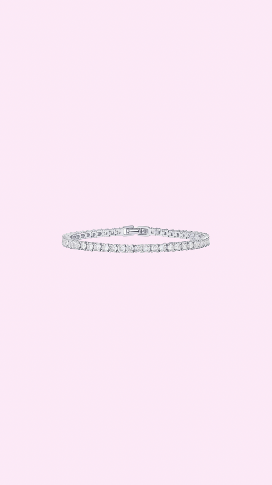 Silver Classic Tennis Bracelet