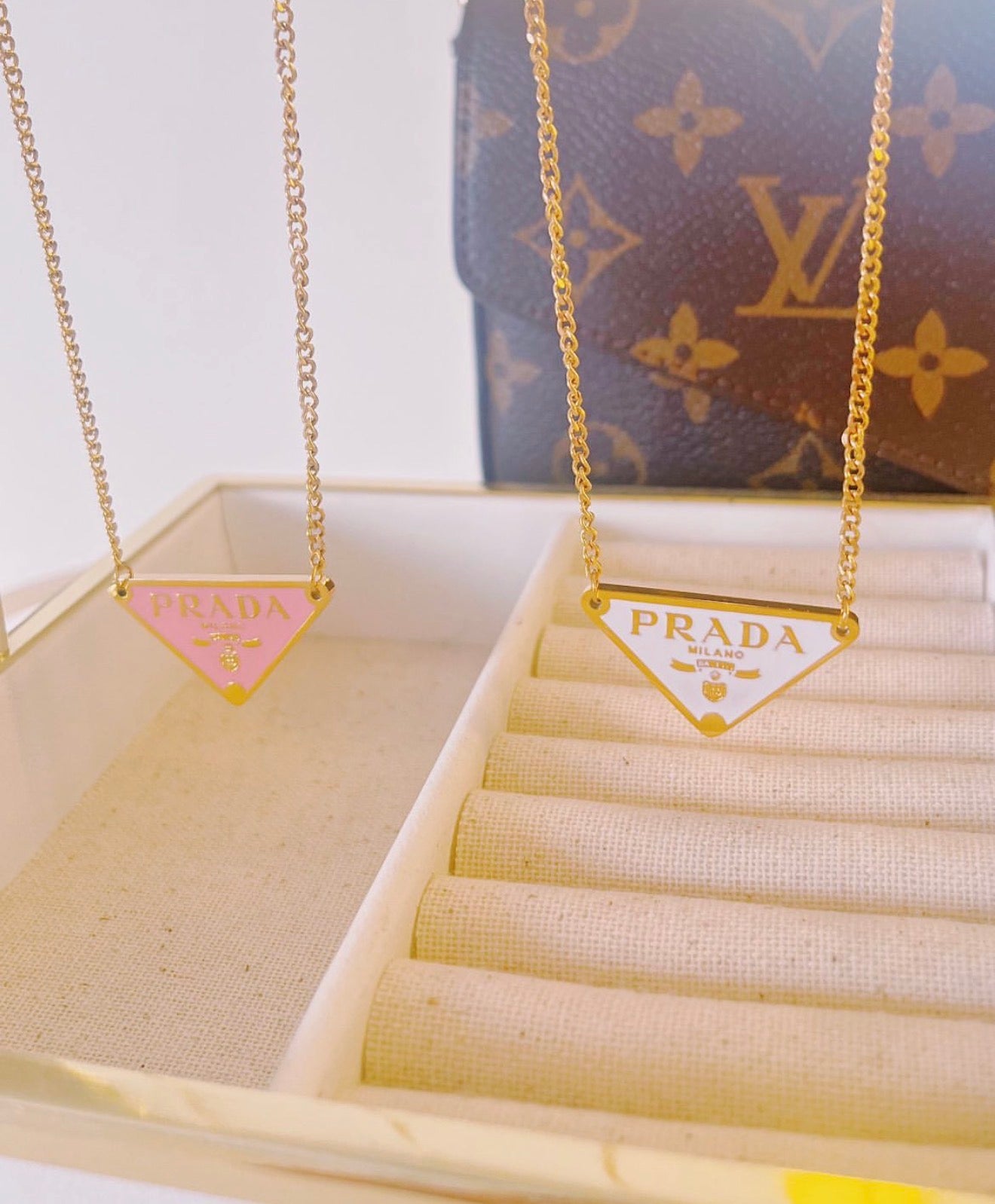 Pink Paisley Necklace - Thin Chain