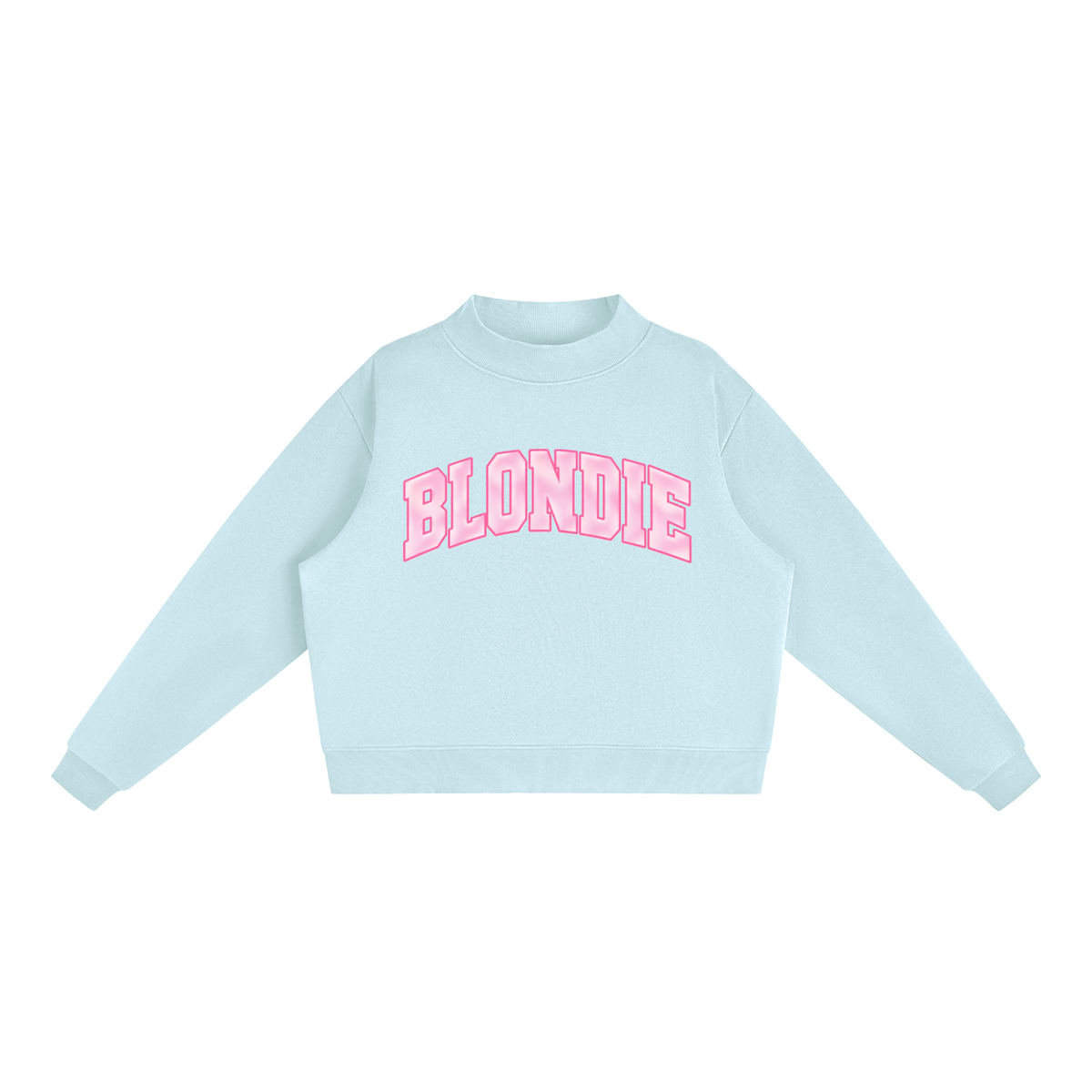BLONDIE MOVEMENT Fleece Mock-Neck Sweatshirt