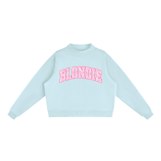 BLONDIE MOVEMENT Fleece Mock-Neck Sweatshirt