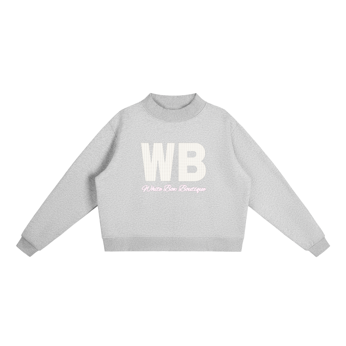 White Bow Boutique Fleece Mock-Neck *RESTOCKED*