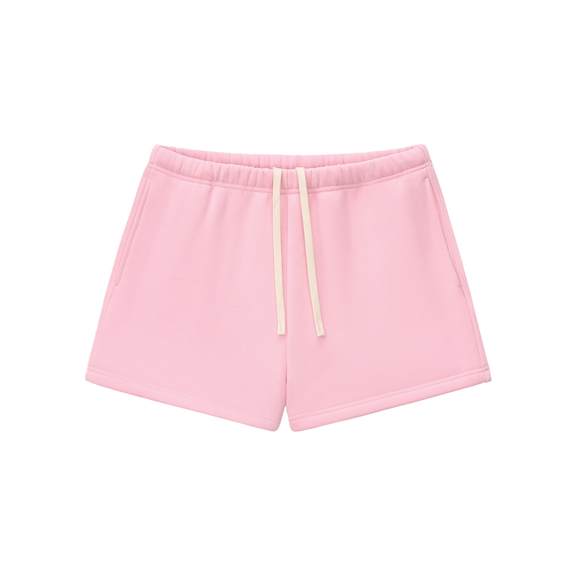 Pink Essential Fleece Drawstring Sweatshorts