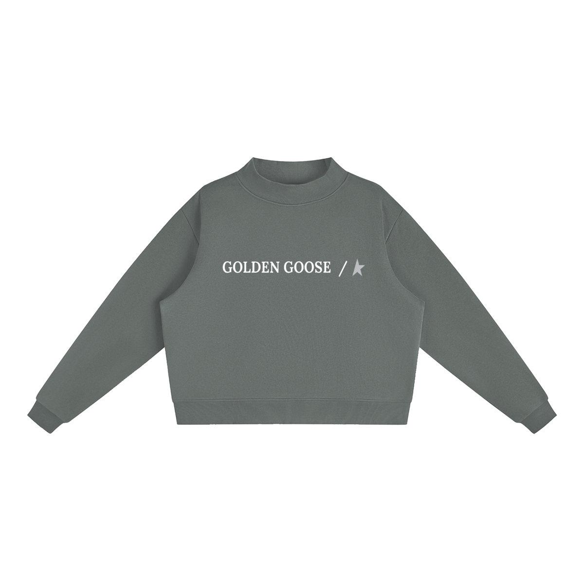 GOLDEN G Fleece Mock-Neck Sweatshirt