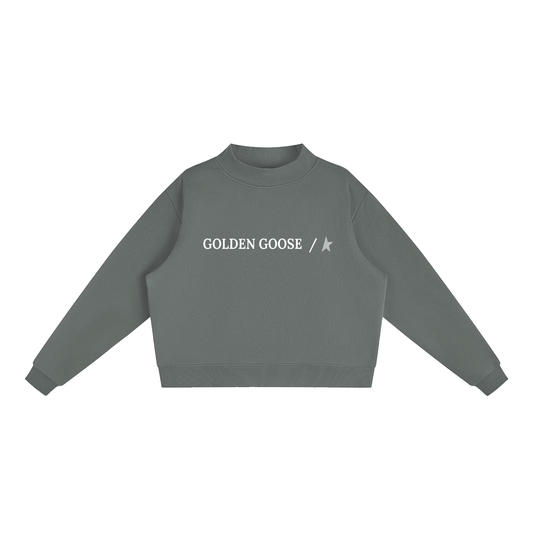 GOLDEN G Fleece Mock-Neck Sweatshirt